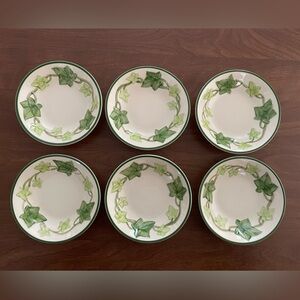 Franciscan Ivy Berry / Dessert set of 6 Bowls